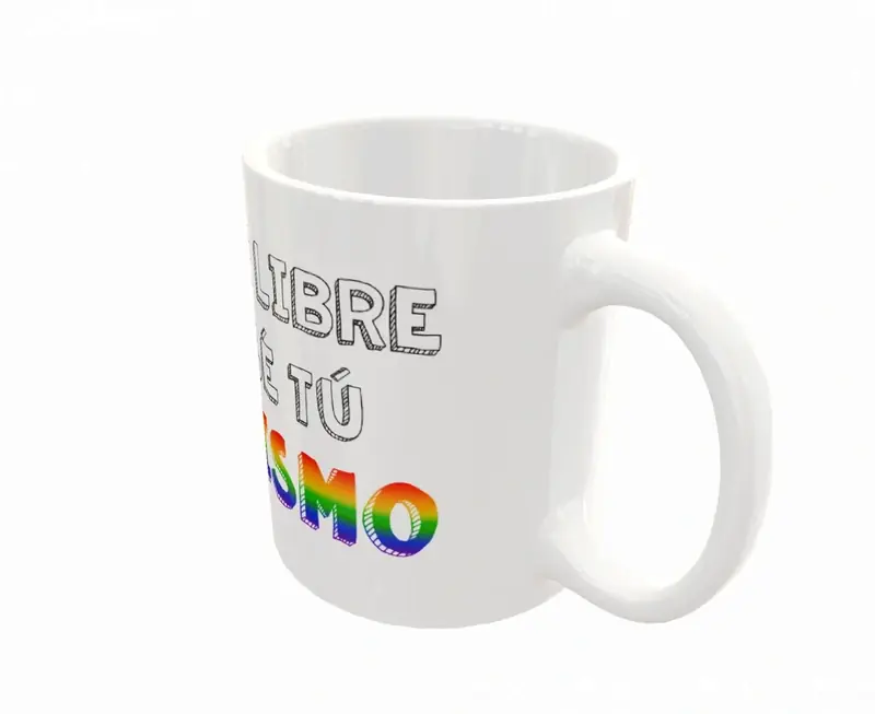 Sé Libre Sé Tu Mismo · Plantilla editable para taza de sublimación
