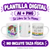 Sé Libre Sé Tu Mismo · Plantilla editable para taza de sublimación