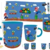 Mario Bros · Plantilla editable para taza de sublimación