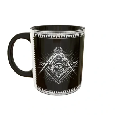 Masoneria · Plantilla editable para taza de sublimación