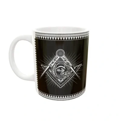 Masoneria · Plantilla editable para taza de sublimación