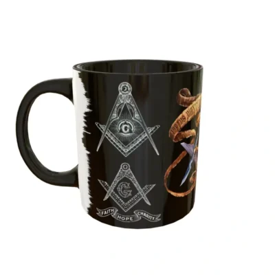 Masoneria 02 · Plantilla editable para taza de sublimación