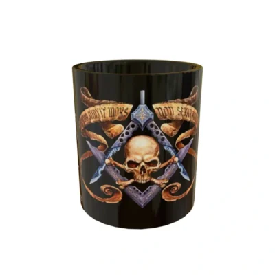 Masoneria 02 · Plantilla editable para taza de sublimación