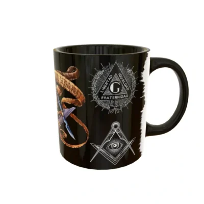 Masoneria 02 · Plantilla editable para taza de sublimación