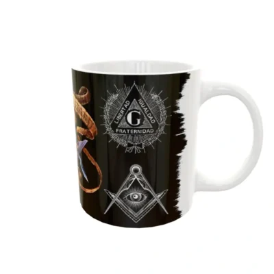 Masoneria 02 · Plantilla editable para taza de sublimación