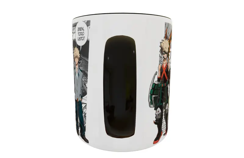 My Hero Academia, Bakugou · Plantilla editable para taza de sublimación