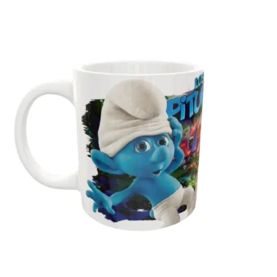 Los Pitufos 02 · Plantilla editable para taza de sublimación