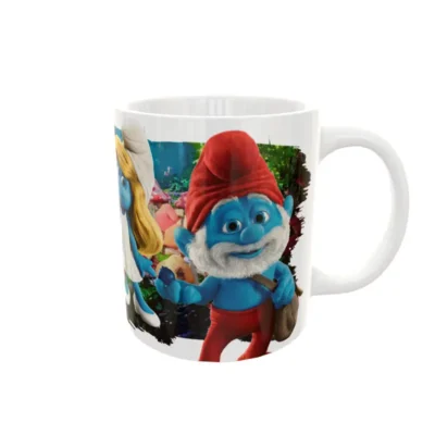 Los Pitufos 02 · Plantilla editable para taza de sublimación