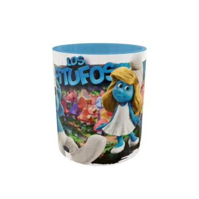 Los Pitufos 02 · Plantilla editable para taza de sublimación