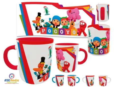 Pocoyo 02 plantilla editable para taza