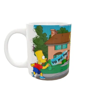 Bart Simpson Yo no fui vista de taza 4