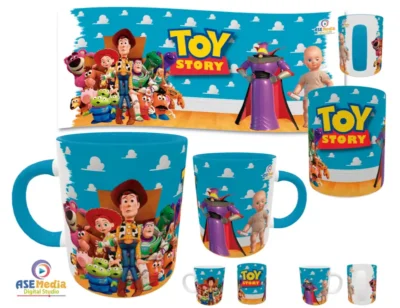 Toy Story 02 · Plantilla editable para taza de sublimación
