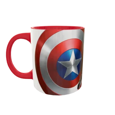 Capitán America plantilla editable para taza