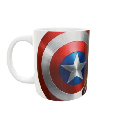 Capitán America plantilla editable para taza