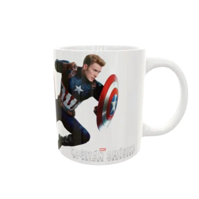 Capitán America plantilla editable para taza