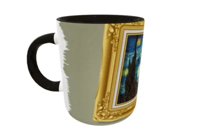 La Noche Estrellada 02 · Plantilla editable para taza de sublimación