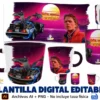 Volver Al Futuro · Plantilla editable para taza de sublimación
