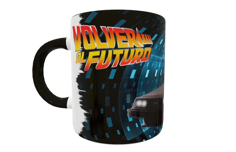 Volver Al Futuro 02 · Plantilla editable para taza de sublimación