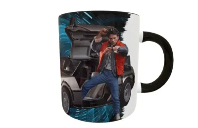 Volver Al Futuro 02 · Plantilla editable para taza de sublimación