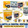 Volver Al Futuro 03 · Plantilla editable para taza de sublimación