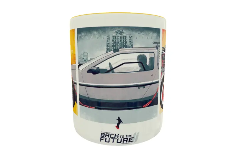 Volver Al Futuro 03 · Plantilla editable para taza de sublimación