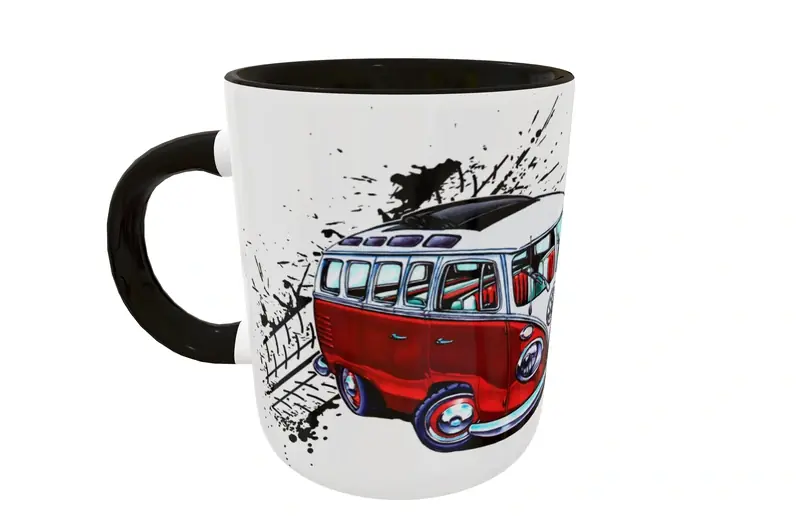 Volkswagen 03 · Plantilla editable para taza de sublimación