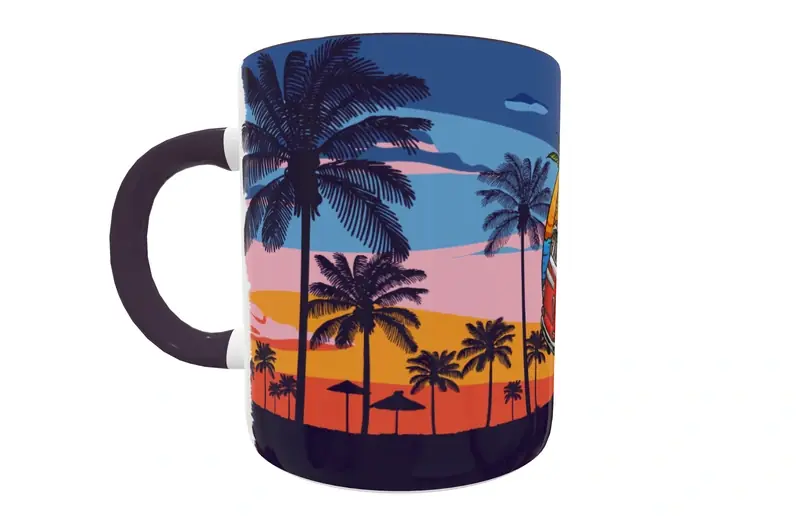 Volkswagen 05 · Plantilla editable para taza de sublimación