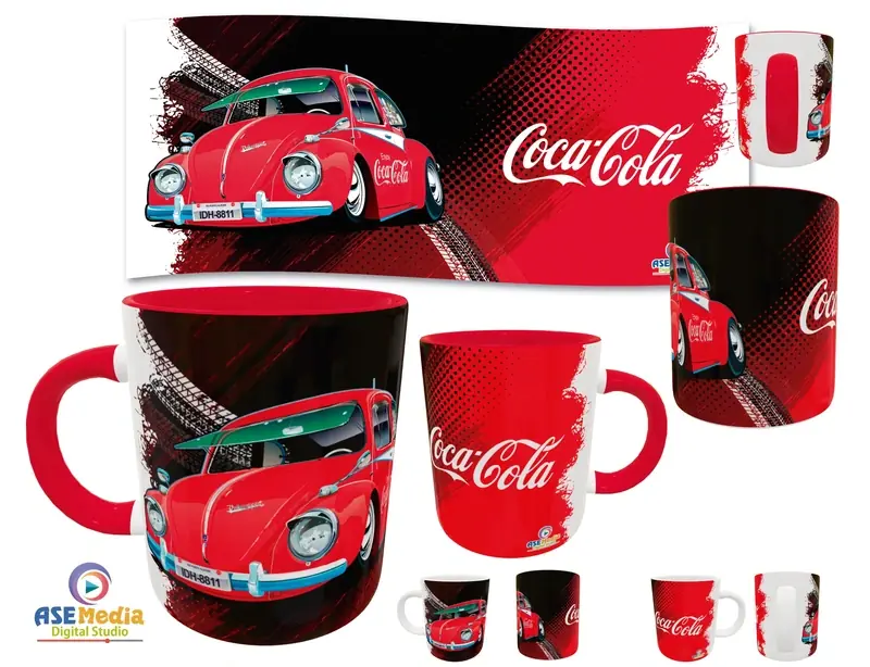 Volkswagen 06 · Plantilla editable para taza de sublimación
