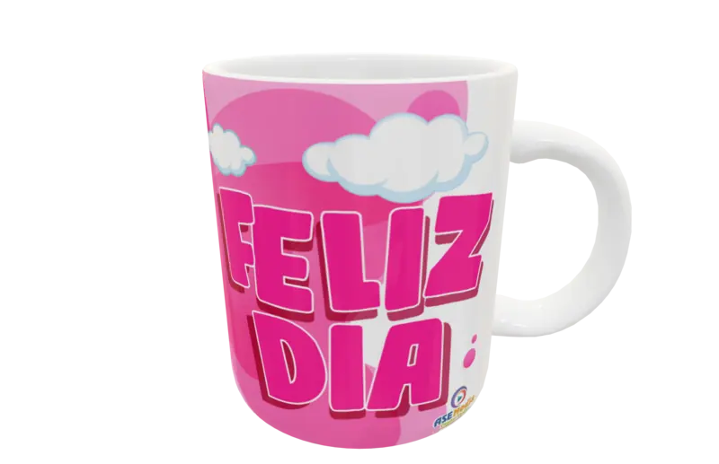 Plantilla digital Unicornios para sublimación; vista aplicada original en taza; no incluye taza fÃsica.