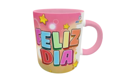 Unicornio, Feliz Dia 02 · Plantilla editable para taza de sublimación
