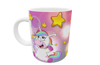Unicornio, Feliz Dia 02 · Plantilla editable para taza de sublimación