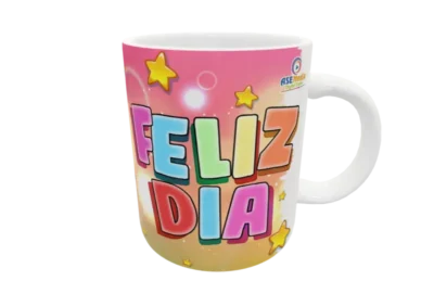 Unicornio, Feliz Dia 02 · Plantilla editable para taza de sublimación